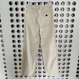 Cream Corduroy Wide Leg Pants (ABRAND - A '94 HIGH & WIDE REAL LOVE CORD IN REAL